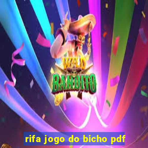 rifa jogo do bicho pdf